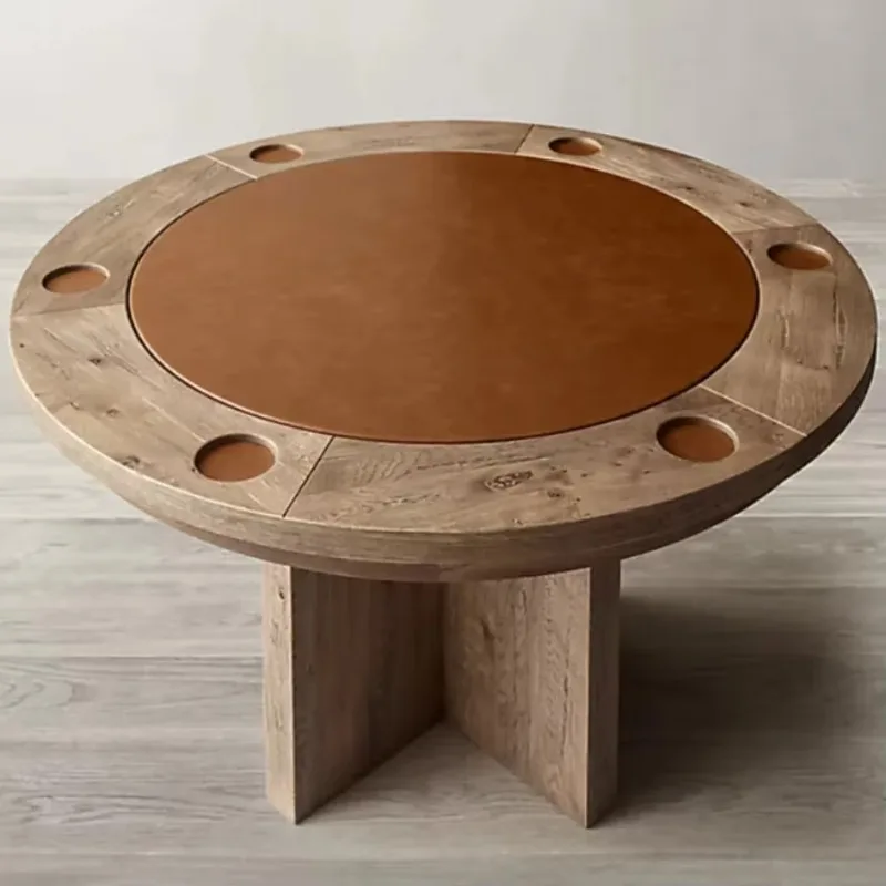 Modern style professional casino table custom wooden roulette and poker game tables for entertainment