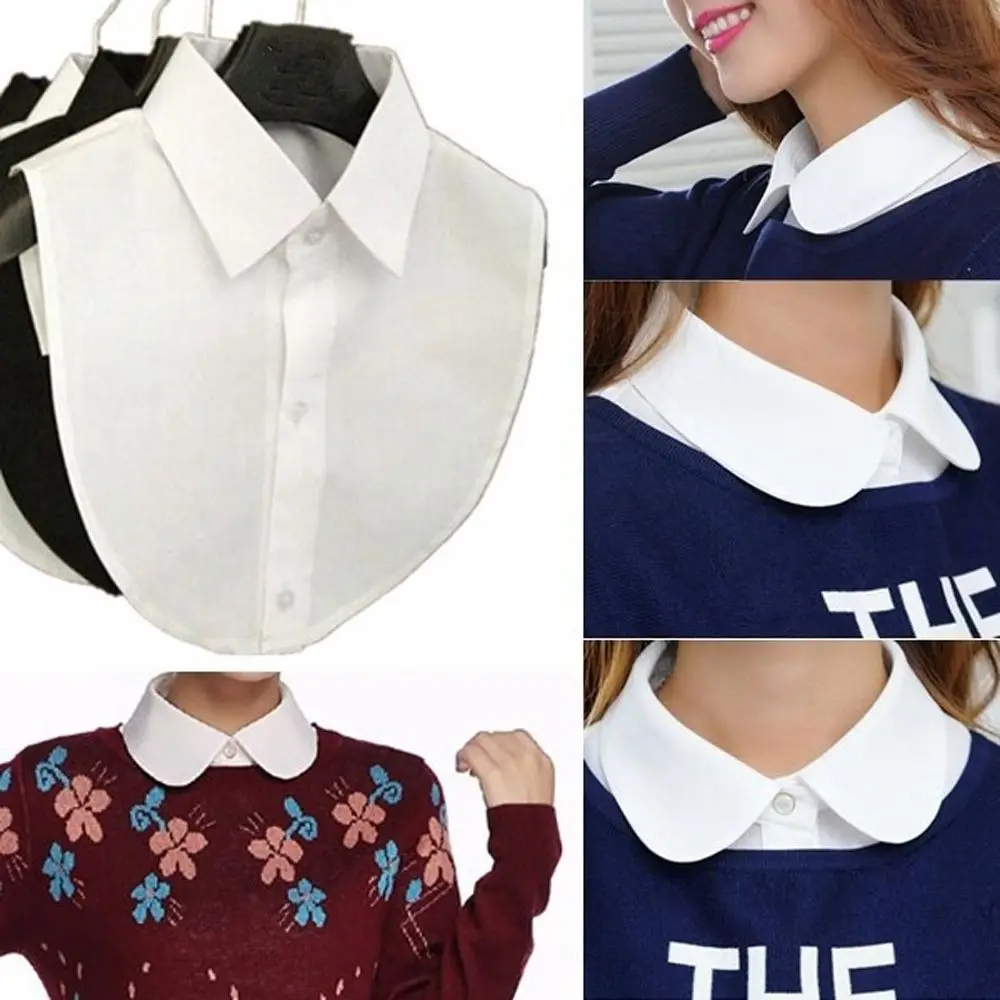 

Women Solid Shirt Blouse False Collar Lace Detachable Clothes Accessories