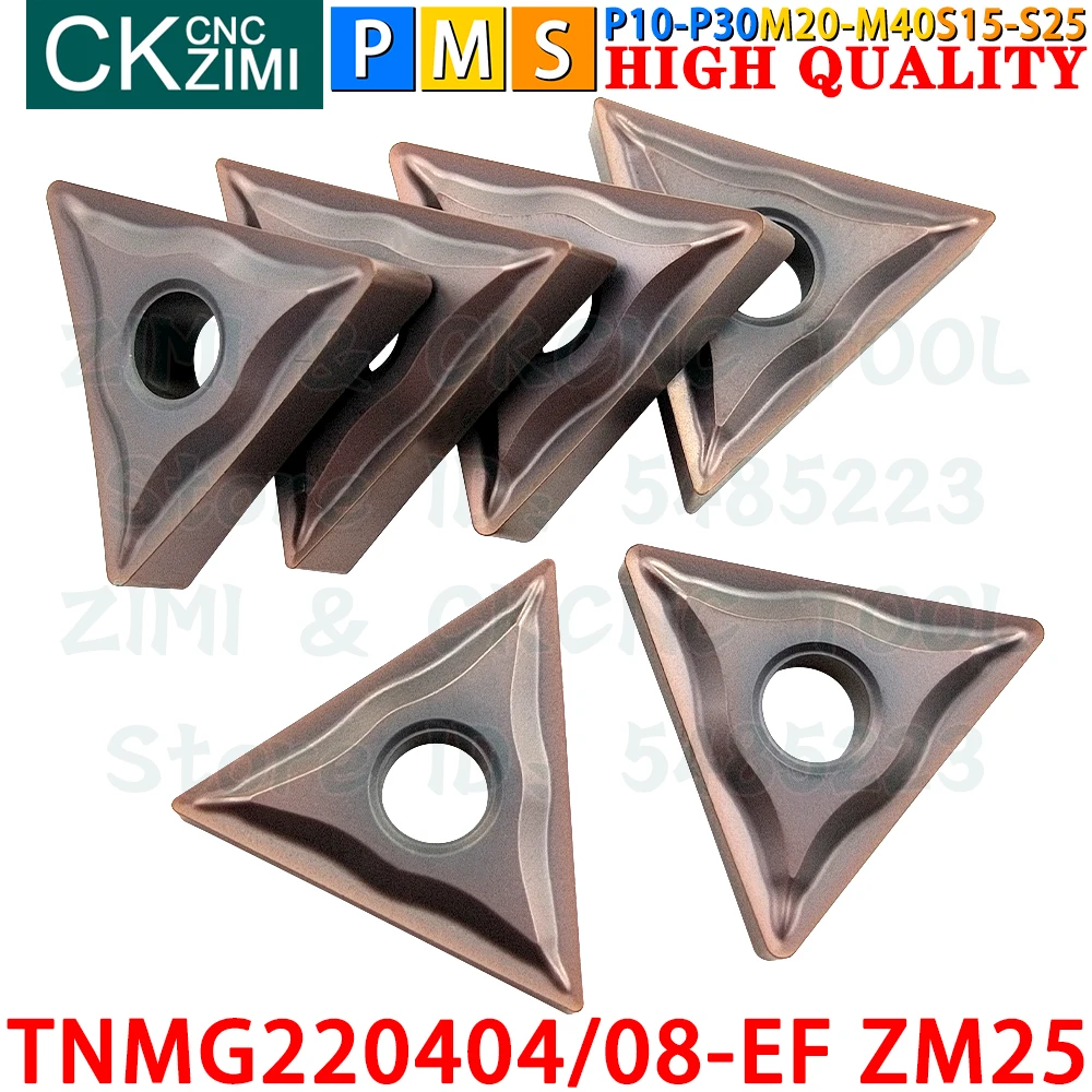 TNMG220404-EF ZM25 TNMG220408-EF ZM25 Carbide Insert External Turning Inserts Tool TNMG 1604 CNC metal lathe Turning cutter tool