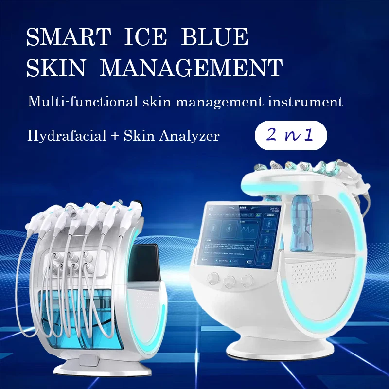 

Multifunctional Hydrogen Oxygen Jet Facial Spray Cool Hammer Skin Analyzer Face Lifting Newest Deep Clean Skin Beauty Machine