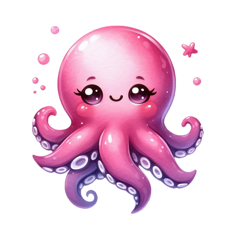 Dreamy and Cute Octopus-Shaped Mold, Big-Eyed Cartoon Eyelash Detail Design Mold, Fantasy Ocean-Themed Dessert Chocolate Fondant Making Silicone Mold