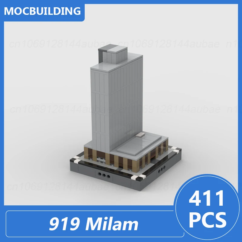 Travis Place & garaż parkingowy w Dallas & Milam City Architecture Model Moc klocki do samodzielnego montażu cegieł świąteczne zabawki prezenty