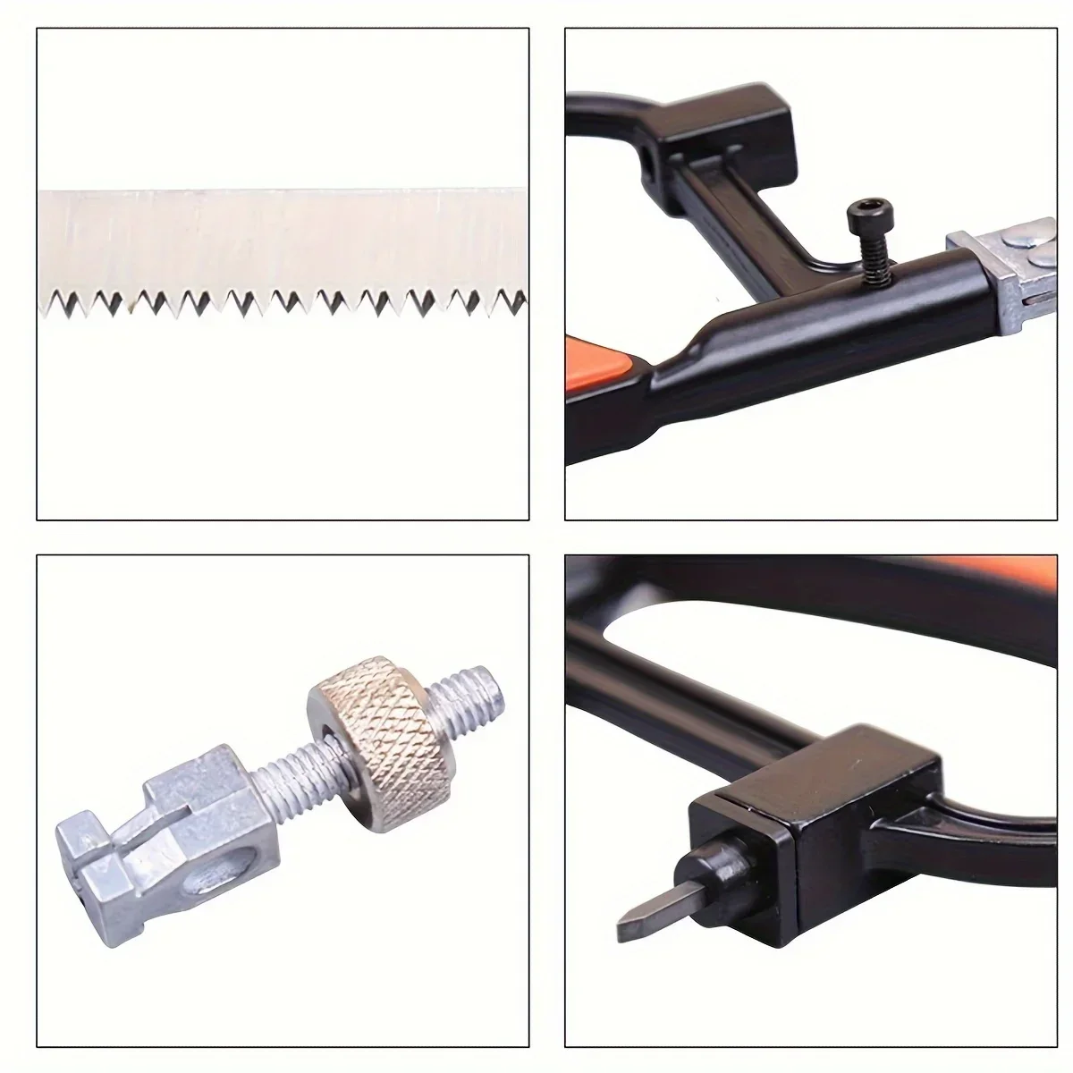 Ensemble de scies à métaux en acier avec scie à métaux, scie de subdivision, scie à onglets, cadre de scie à métaux, mini scie à métaux, bois, 12 po, 3 pièces