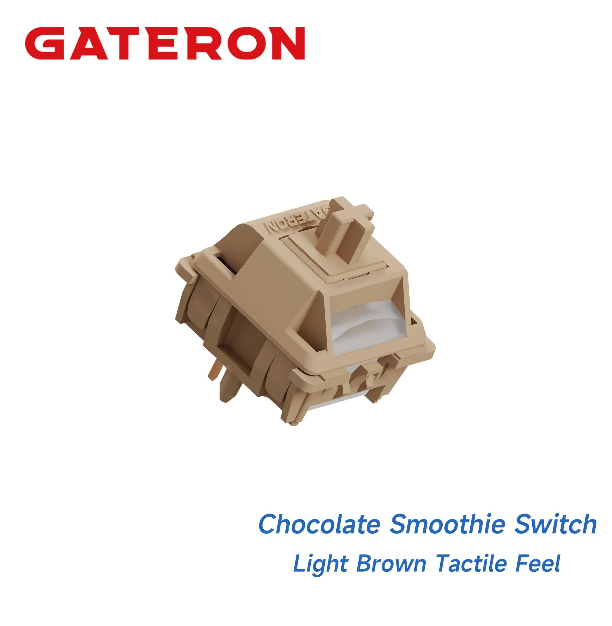GATERON Smoothie Series Families Switch 5 Pin Linear Tactile Silent Full POM Housing Stem RGB DIY Hotswap forMechanical Keyboard
