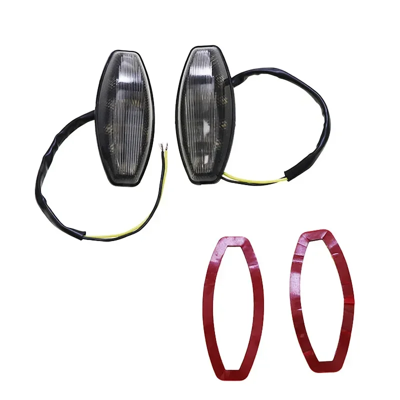 

Motorcycle LED Flush Mount Turn Signal Lens Front Indicator Light Lamp For Yamaha YZFR1 YZF-R1 YZF R1 1998-1999