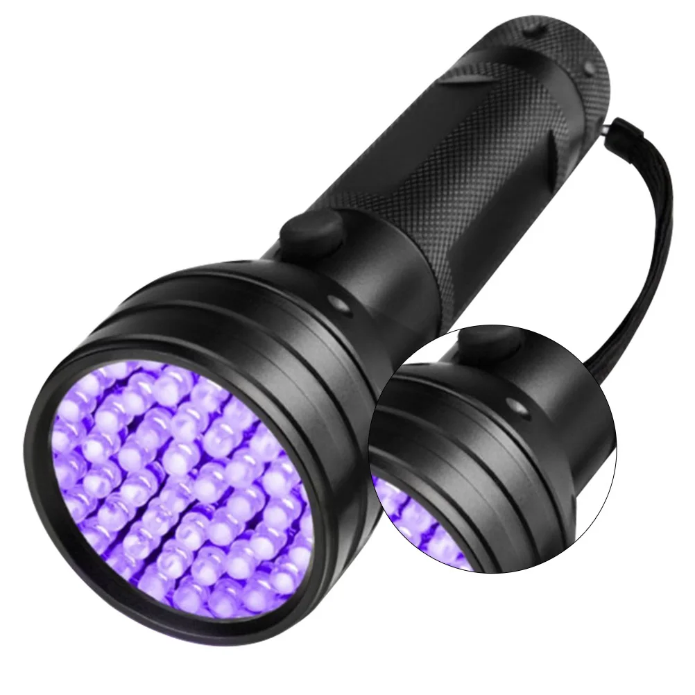 

51- Black Light Flashlight Waterproof Portable For Pet Urine Detection Camping Hunting Night Fishing Fluorescent