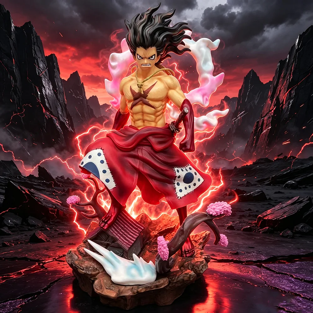 34cm/13,38 Zoll Anime ONE PIECE Figur Luffy Actionfiguren PVC Sammlermodell Spielzeug für Geschenke