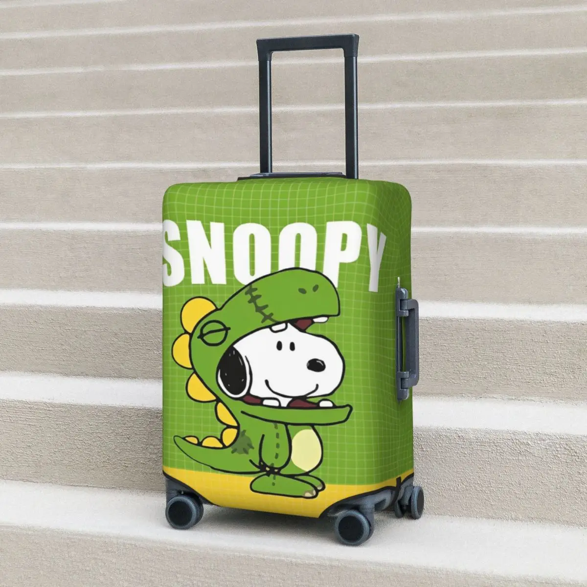 Custom Cute Cartoon Snoopy Suitcase Cover Fun Sanrio Snoopy Woodstock With Friends Travel Protection Luggage Supplies Holiday