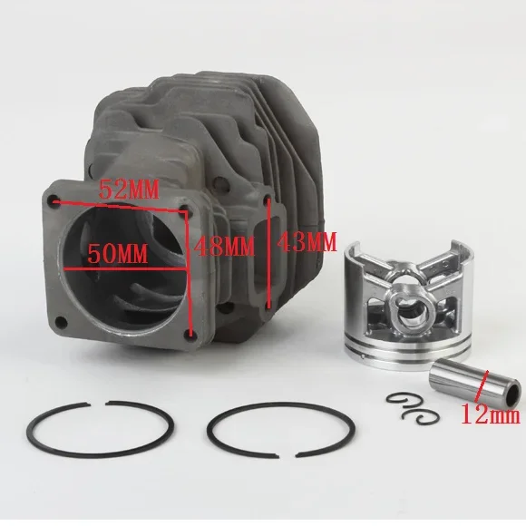 Imagem -04 - Kit de Pino de Pistão do Cilindro para Motosserra Reconstruir Peças Sobressalentes Kit Group Fit para Stihl ms 440 044 Ms440 50 mm