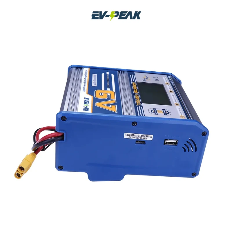 EV-PEAK A9 Intelligent Touch Screen balance charger DC Charger/Discharger 1350W Discharge 100W/25A for FPV Fixed Wing Drone