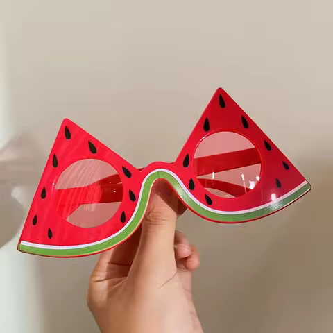 Birthday Trendy Funny Pineapple Sunglasses Fruit Design Luau Party Props Beach Photo Glasses for Women &amp; Men