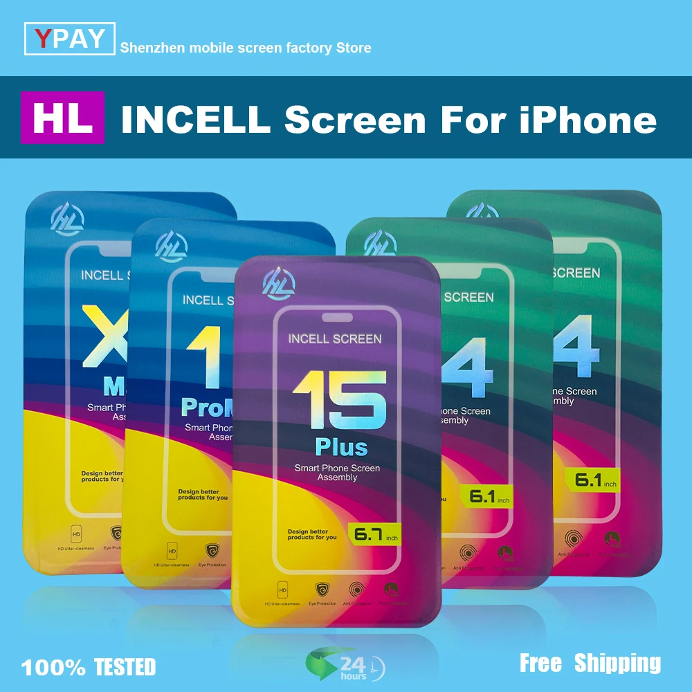 HL Incell screen For iPhone XSMAX 11Promax 12Pro 13 14 15Plus LCD Display Touch Screen Digitizer Assembly Replacement Parts LCDs