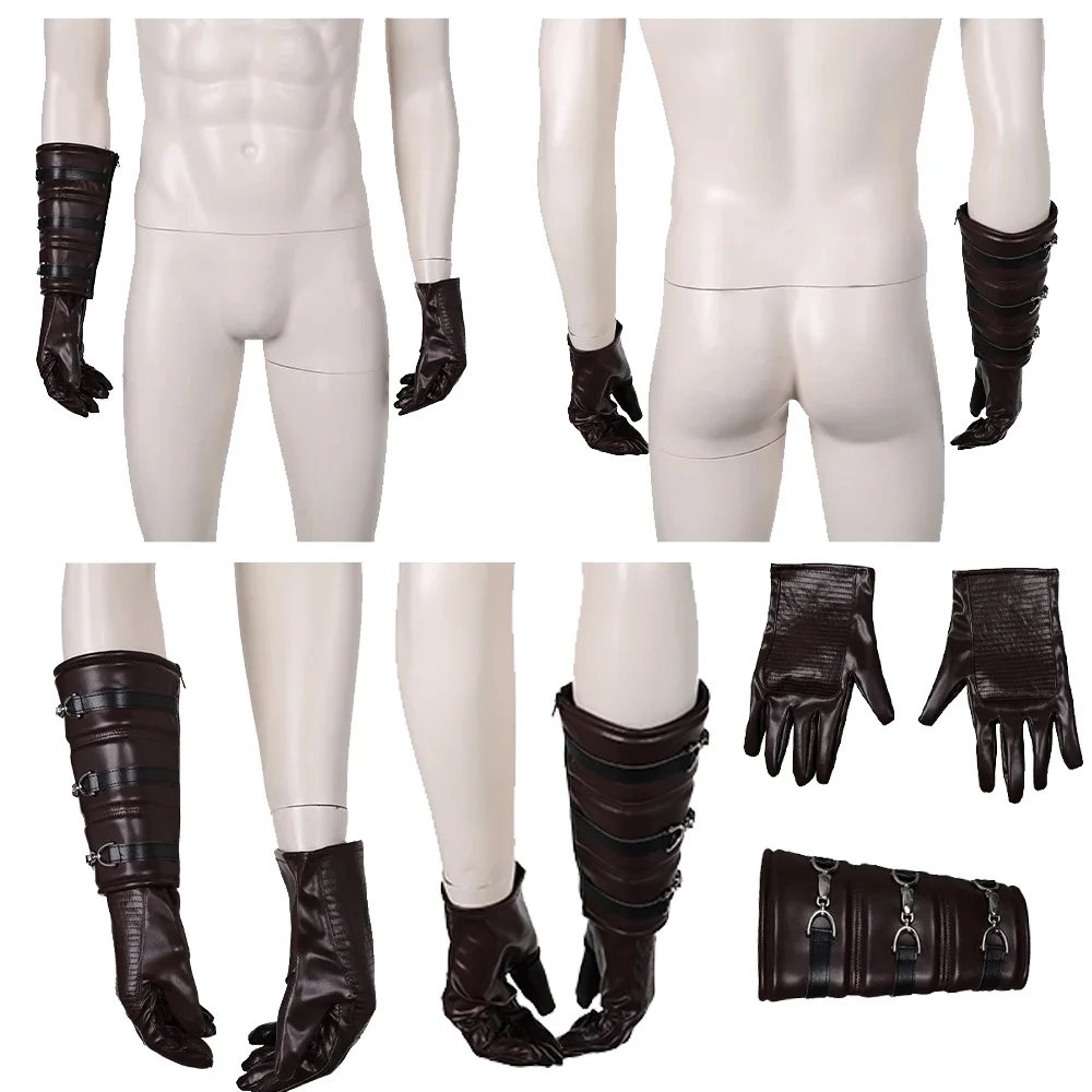 Anakin-guantes de Cosplay Skywalker, muñequera de PU, protector de cintura, película Space Battle Roleplay, guardamanos, accesorios para disfraces de Halloween