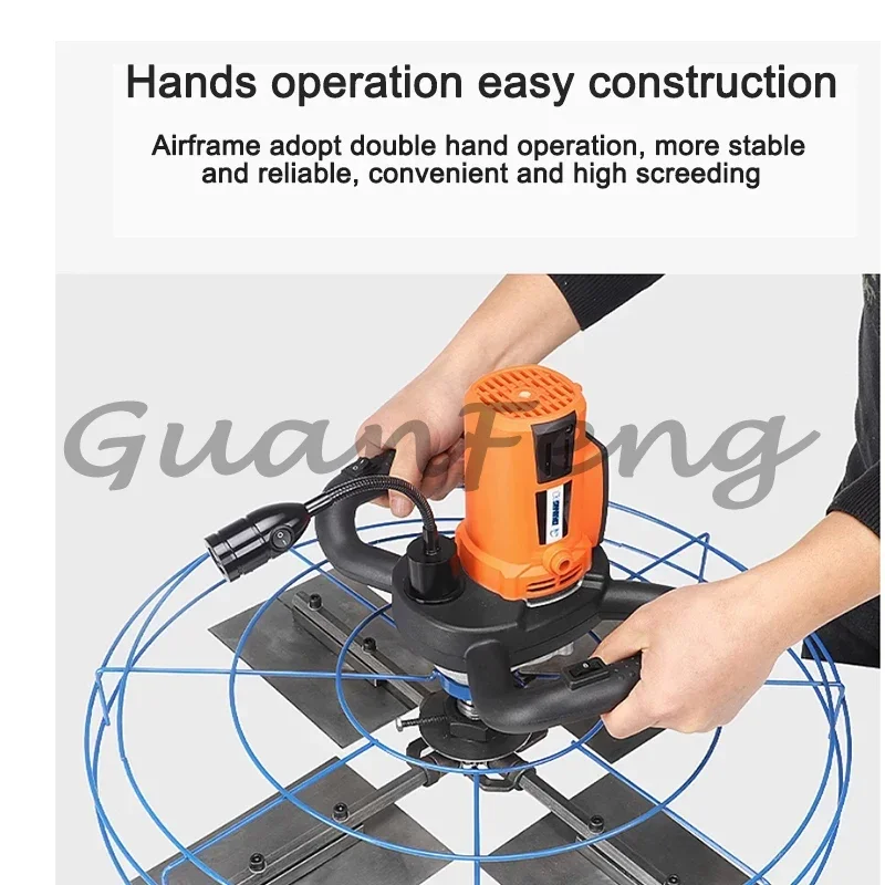 4380W Electric Concrete Trowel Floor Grinding Sanding Tool with Blade Collector LED Lighting for Road & Bridge Construction