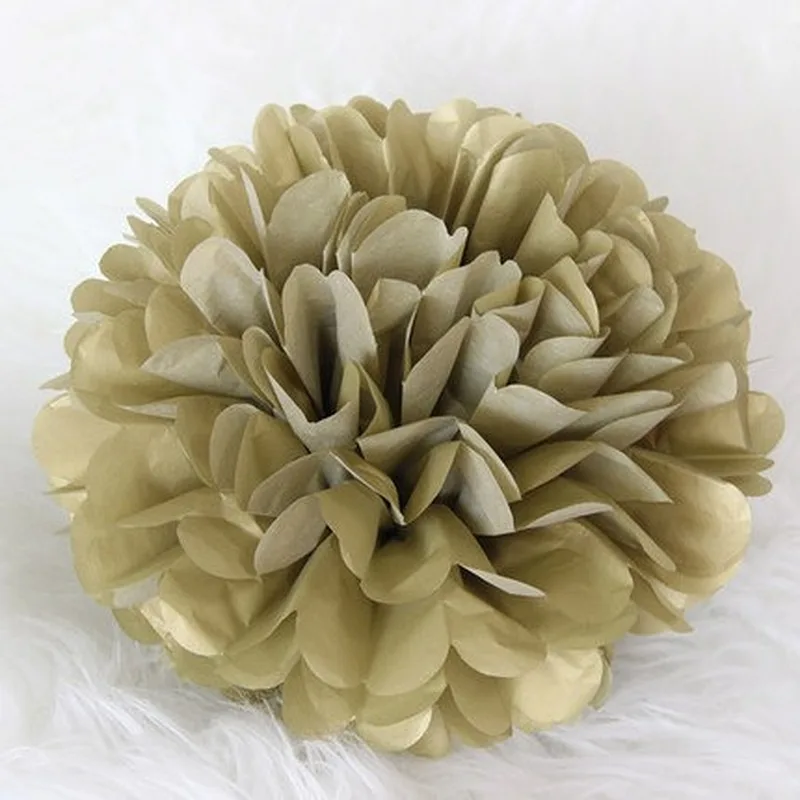 4/6/8/10/12/14 بوصة الذهب/ورق فضي الفوانيس/ورقة Pompom عيد ميلاد الزفاف ديكور هدية الحرفية لتقوم بها بنفسك Lampion معلقة لوازم الحفلات