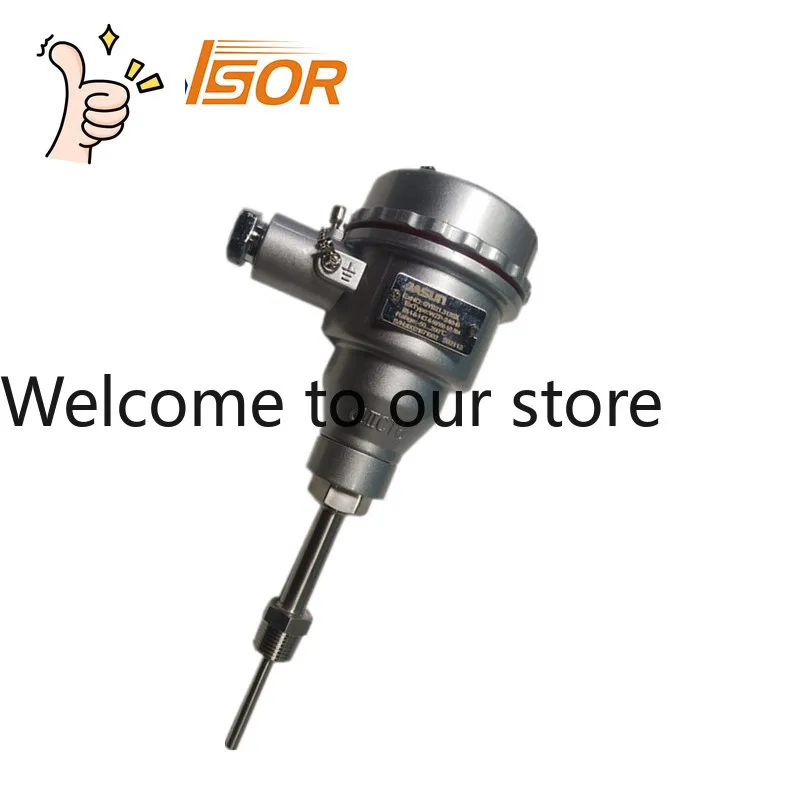 JASUN Explosion-proof Temperature Sensor, Pipe Diameter 6MM, Pipe Length 50MM Extension Pipe 50MM PT1/2 304 Material