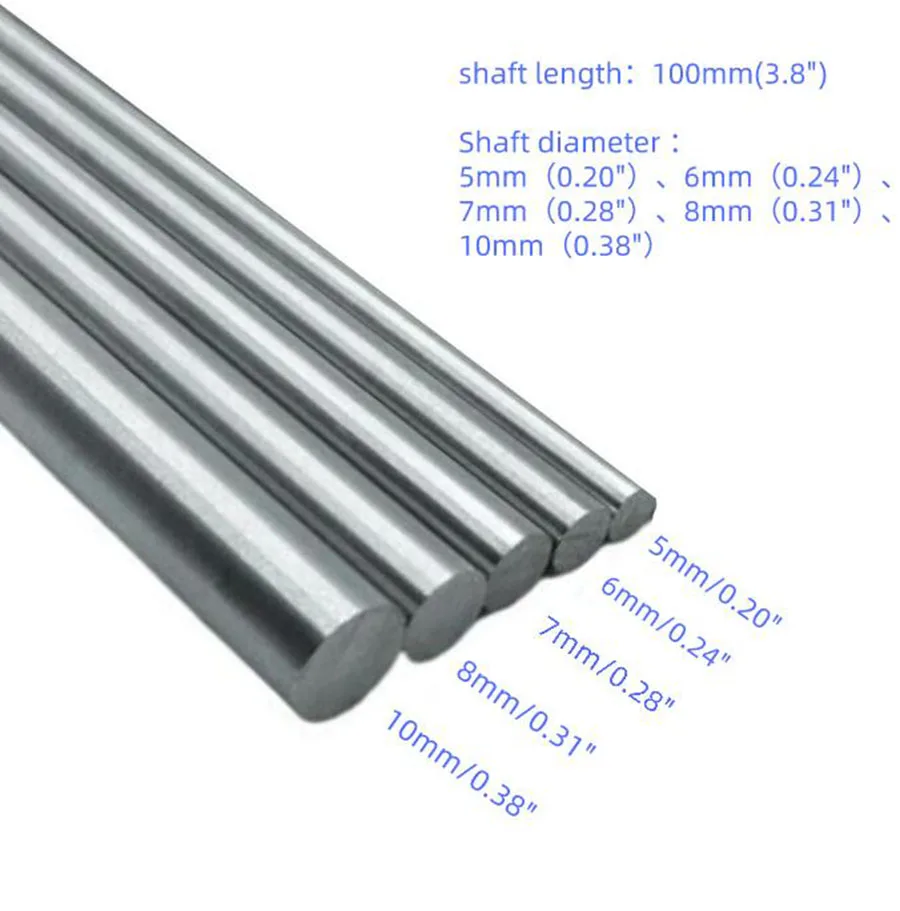 リジッドドライブシャフト,ボア取り付けカップリング,7mm,5mm,8mm,6mm,10mm,4mm,長さ100mm