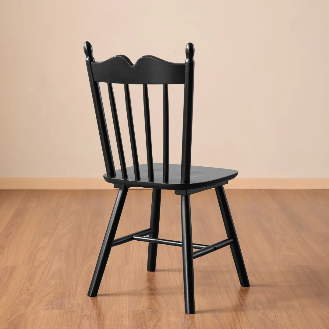 

-ee Q9121 Black Solid Oak/Walnut Modern Dining Chair for Apartment Kitchen Dining Room Living Room