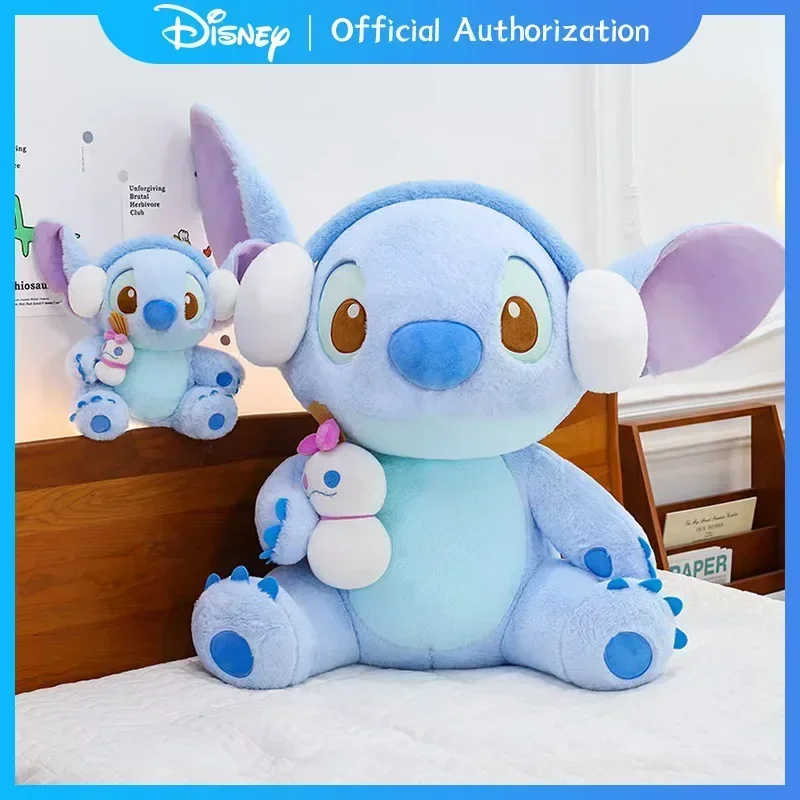 Disney Lilo & Stitch 40CM-100CM invierno limitado juguete de peluche Anime muñeco de peluche colección de recuerdos de dibujos animados Kawaii regalo de cumpleaños