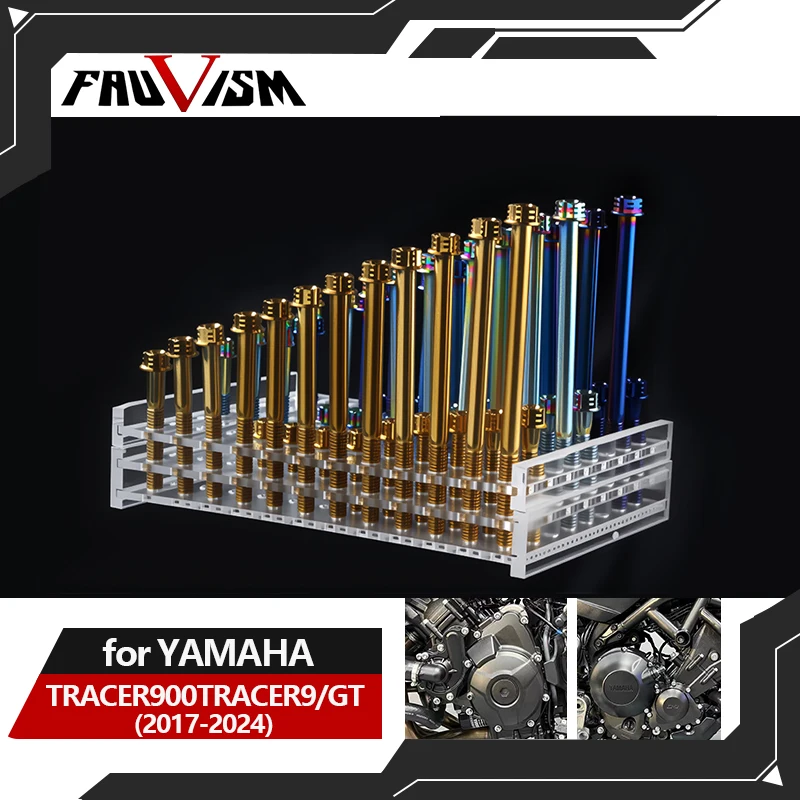Motorcycle Engine Bolts Kit Ignition Clutch Cover Screw M6 Stainless Steel Cylinder Bolts for YAMAHA TRACER900 TRACER9/GT