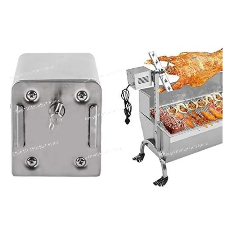 Stainless Steel BBQ Rotisserie Motor 15W-40W for up to 160KG with EU/US/AU Plugs for Outdoor Grill Sets