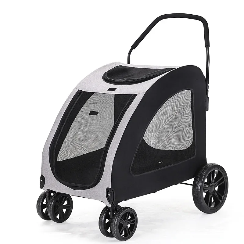 Pet Stroller Large and Medium-sized for Dogs with Disabilities for Cats To Go Out Lightweight and Portable Foldable Dog Stroller