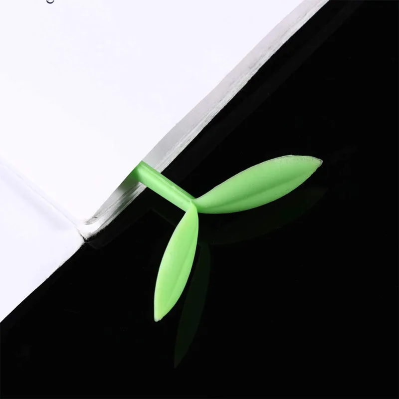 Silicone Creative for Bookworm Green Bookmarks Little Leaves Bookmark Grass Buds Bookmark Sprout Bookmark Little Grass Bud