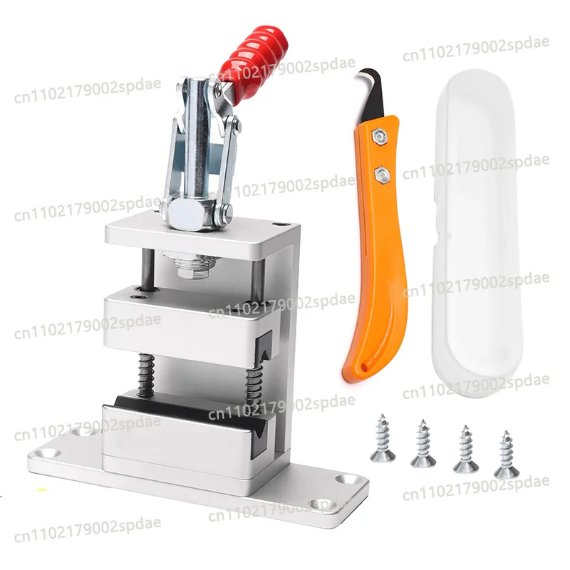 1 Set Golf Club Vise Regripping Tool With Quick Release Shaft Clamp And Hook Knife For Golf Grip Removal Replacement