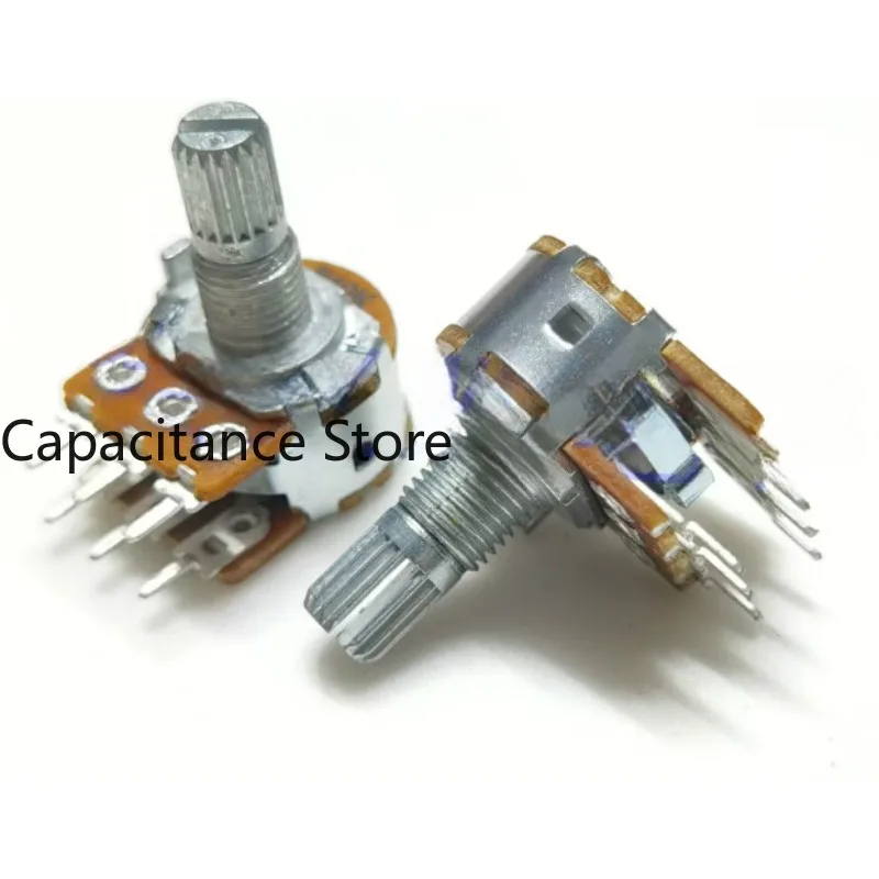 

5PCS 16 type dual amplifier audio volume potentiometer 1K/5K/10K/20K/50K/100K