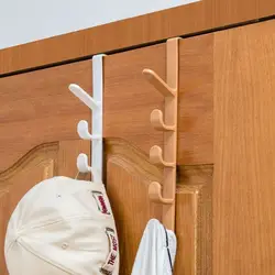 Bedroom Door Hanger Clothes Hanging Rack Over The Door Plastic Home Storage Organization Hooks Purse Holder for Bags Rails