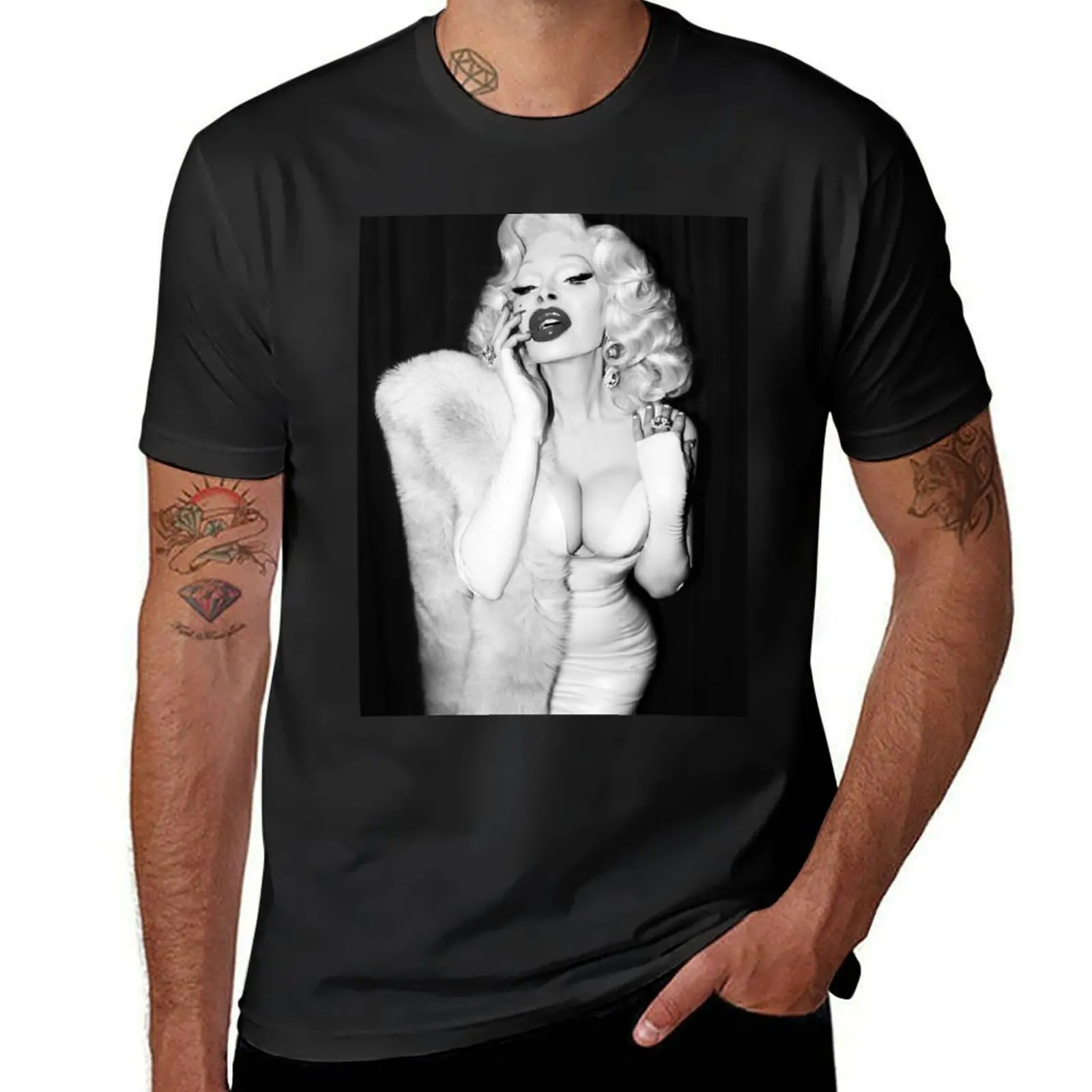 

Amanda Lepore - Photo by Josef Jasso T-Shirt sports fans blacks plain black t shirts men