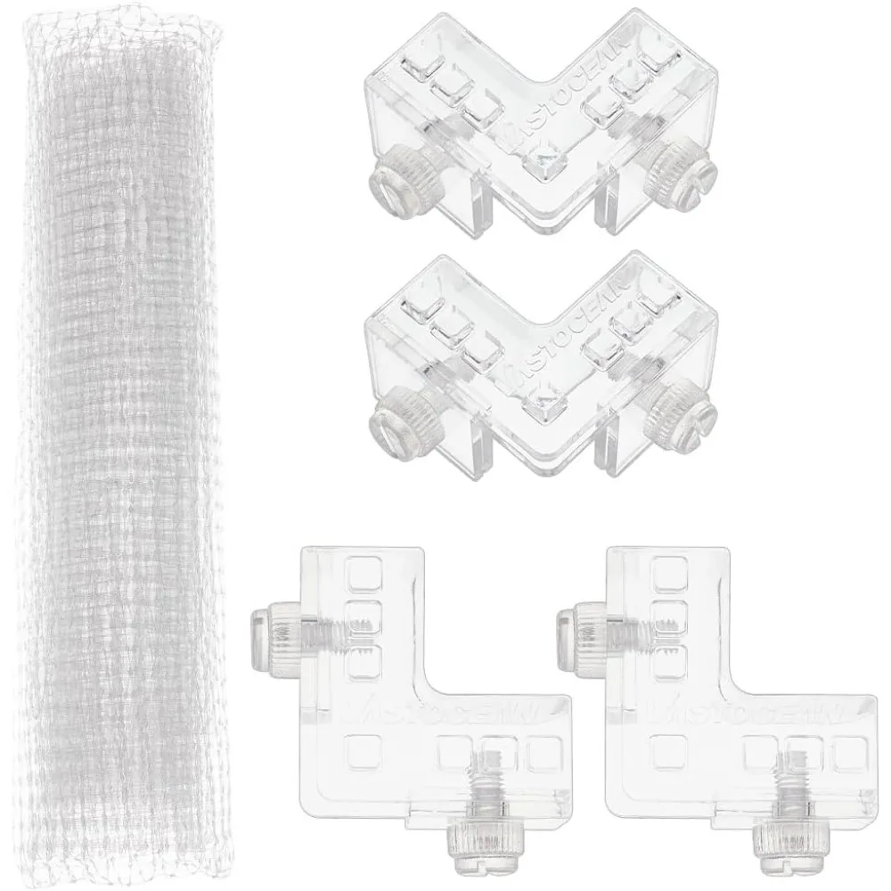 

Aquarium Nets 39.4x36.4 Inch Fish Tank Lid Cover Protective Net with Screw Fastener Plastic Mesh Screen Netting