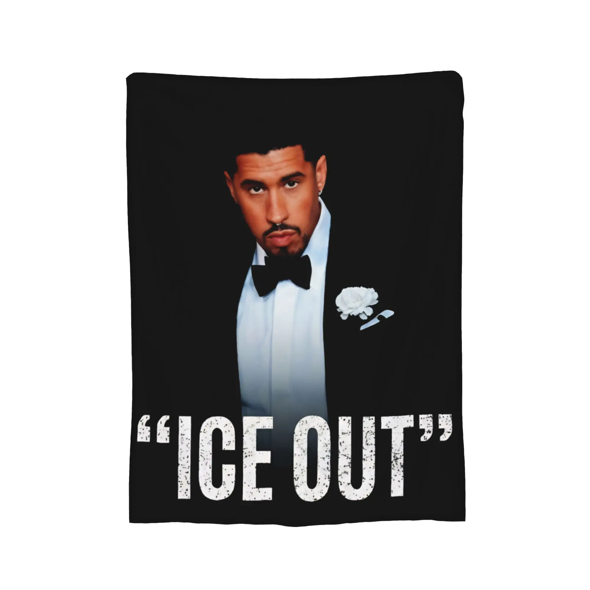 Ice Out Bads Bunnys Blanket Multiple Sizes Super Soft Cozy  Throw Blankets for Sofa Couch and Bed