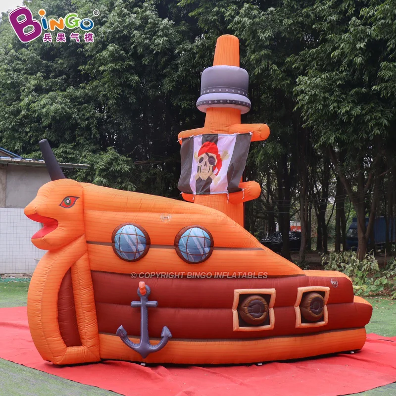 

Customized 4x3x4 Meters Inflatable Pirate Ship For Children Event Party Decoration Toys - BG-M0319