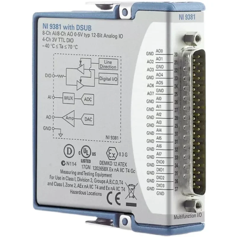 NI-9381-782580-01 (C-series Multifunctional I/O Module) Brand New Genuine Invoicable