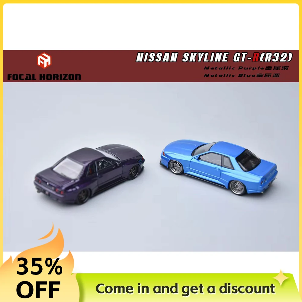 【Presale】 Focal Horizon 1/64 Skyline GT-R R32 Diecast Alloy Model, JDM Iconic Sports Car Collectible Display Toy for Fans