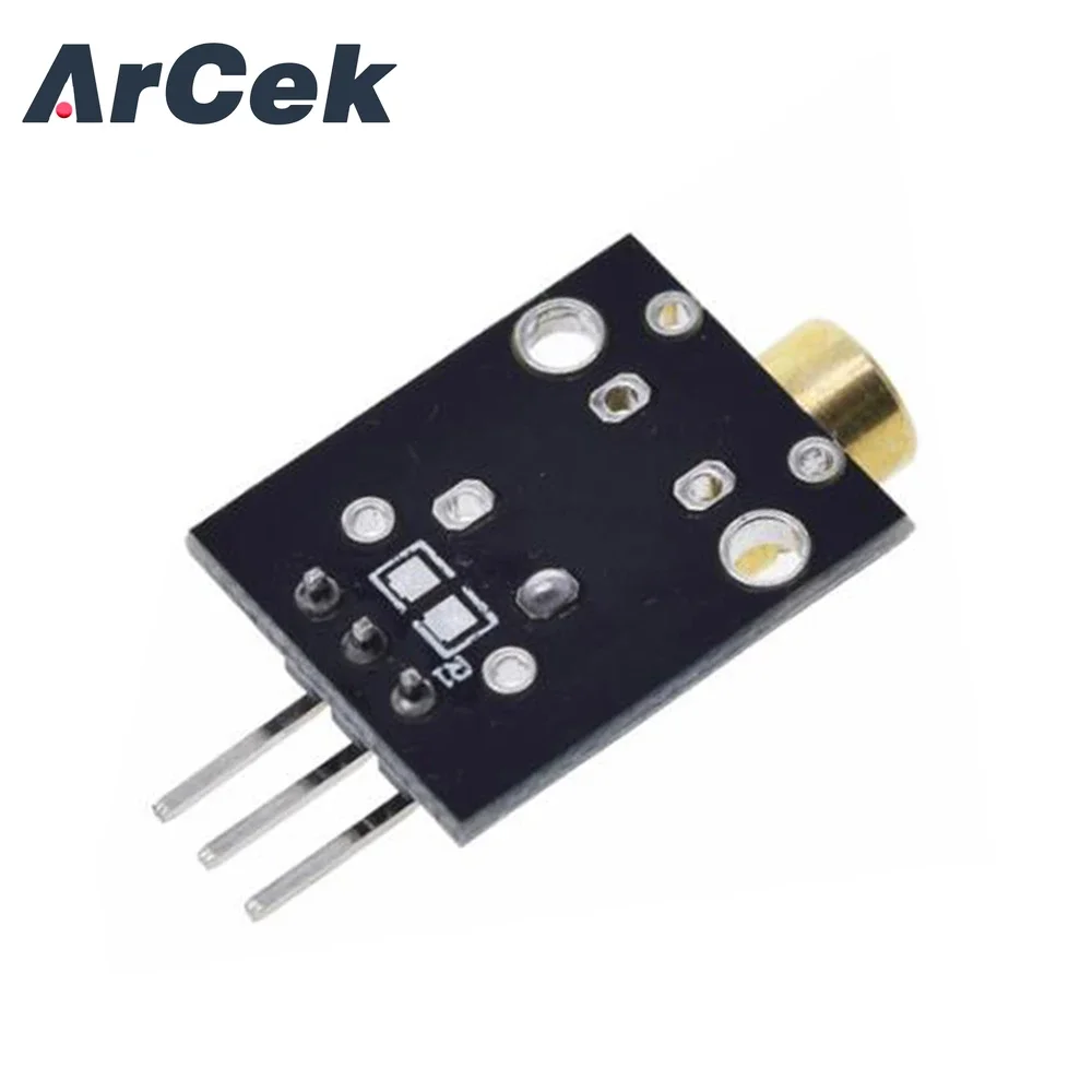 KY-008 3pin 650nm Red Laser Transmitter Dot Diode Copper Head Module for Arduino DIY Kit