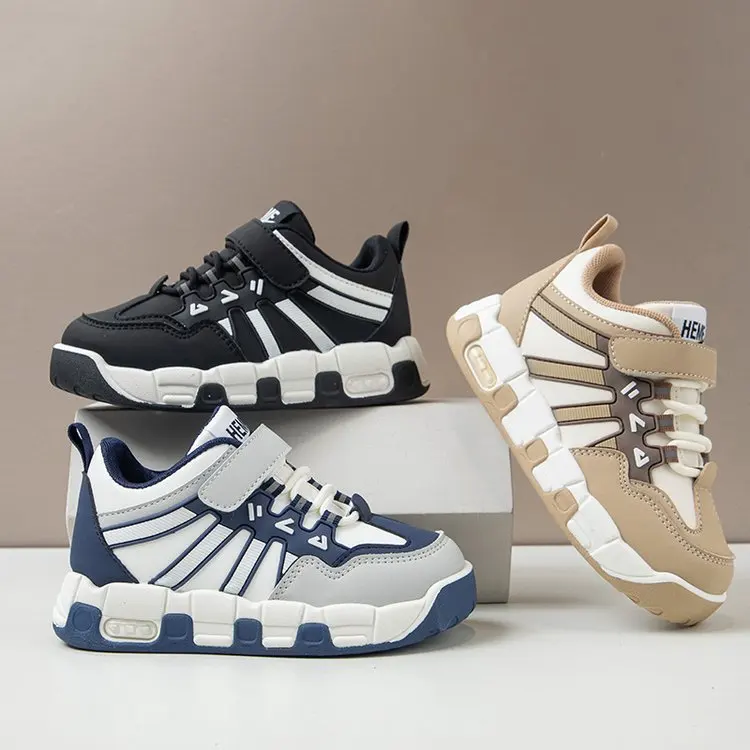 

Детские модные кроссовки для активного отдыха, удобные кожаные кроссовки для мальчиков, легкая спортивная обувь для бега и ходьбы