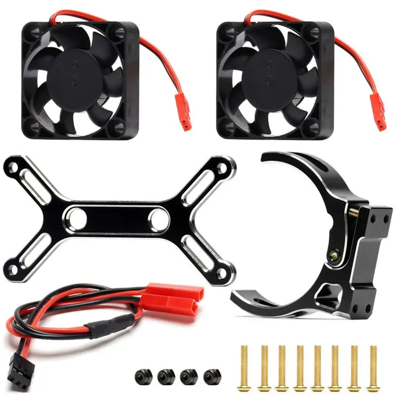 Compatible 1Pcs Motor Cooling Fan Cover Heat Sink for RC Car 1:5 6S 8S ,Black