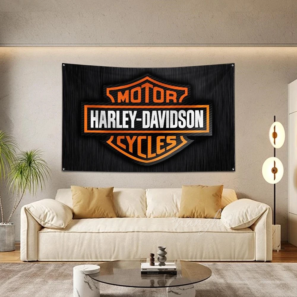 Motorcycles Logo Decorative Background Wall Coverings Posters For Harley Davidson Electra Glide Ultra Classic 1250 S PA 1250S view 6