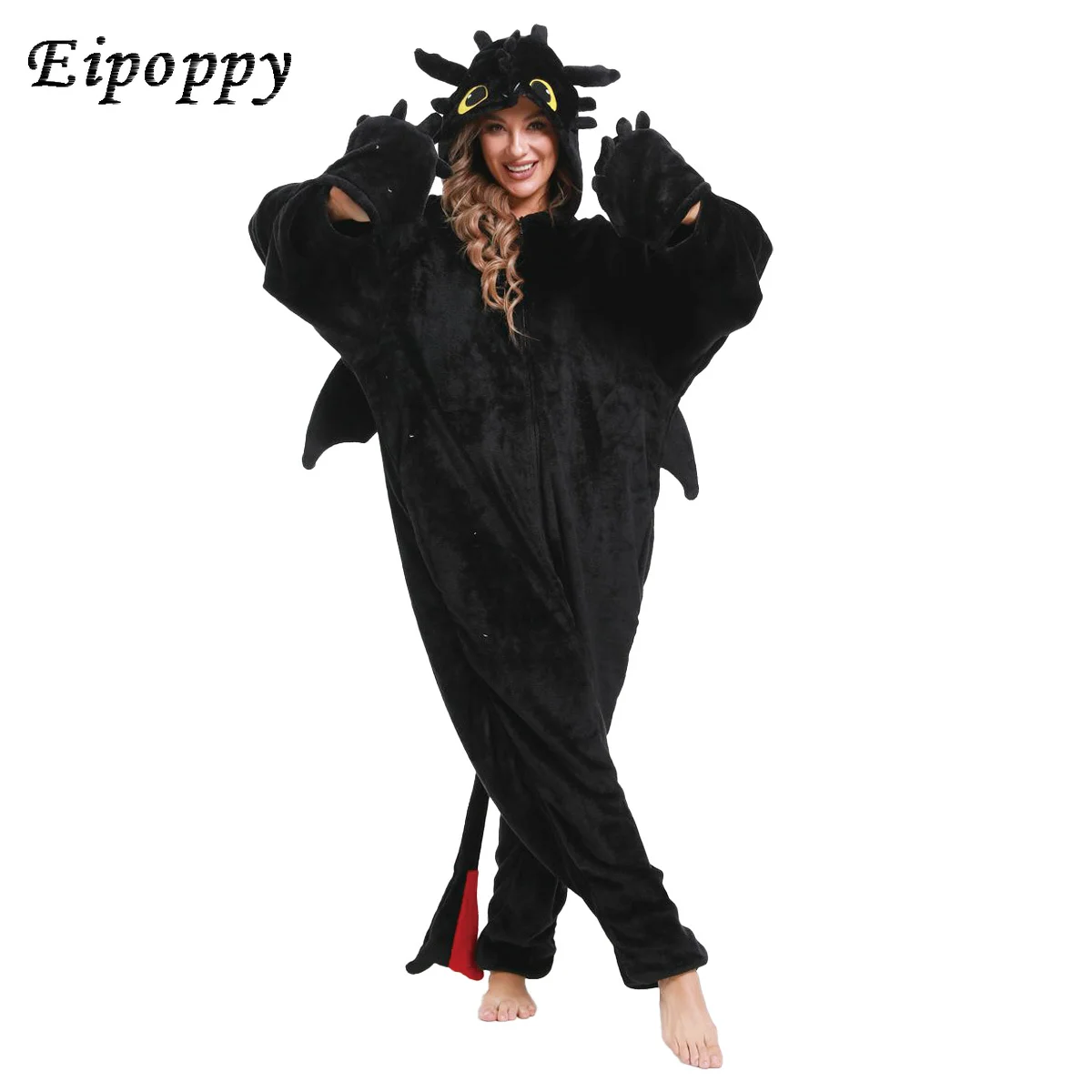 Kigurumi Toothless Onesie Pajamas Adult Jumpsuit Animal Onesies Pyjamas How to Train Toothless Dragon Pajama Cosplay Costume