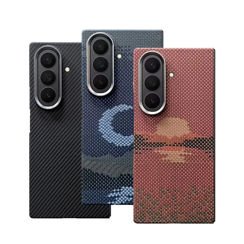 

Комплект для Samsung Galaxy Z Fold7 Fold 7 SE, натуральный арамидный чехол Magsafe из углеродного волокна, легкий магнитный чехол с геометрической формой Луны и Солнца