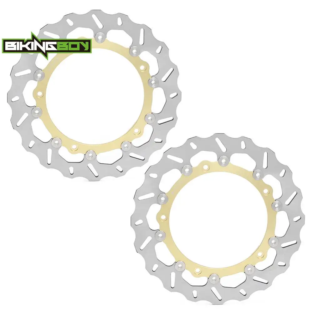 BIKINGBOY Front Brake Discs Disks Rotros S1000RR 09 10 11 12 13 14 15 S 1000 RR Cast Wheel 19 20 21 S1000R 14-17 S1000XR 15-21