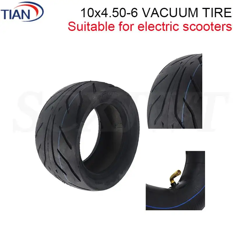 

Бескамерная вакуумная шина для электросамоката 10x4.50-6, утолщенная