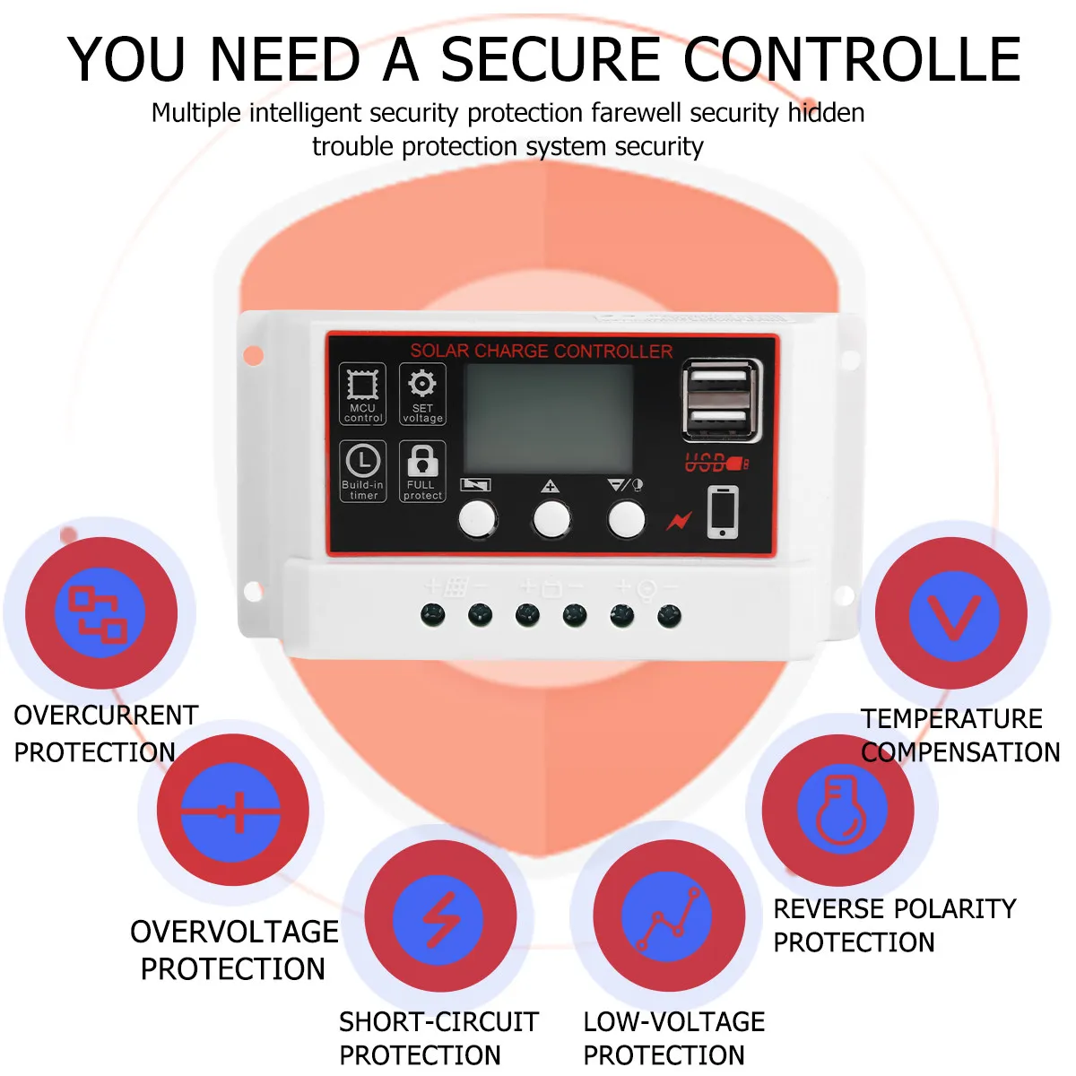 12V 30A Solar Charg…