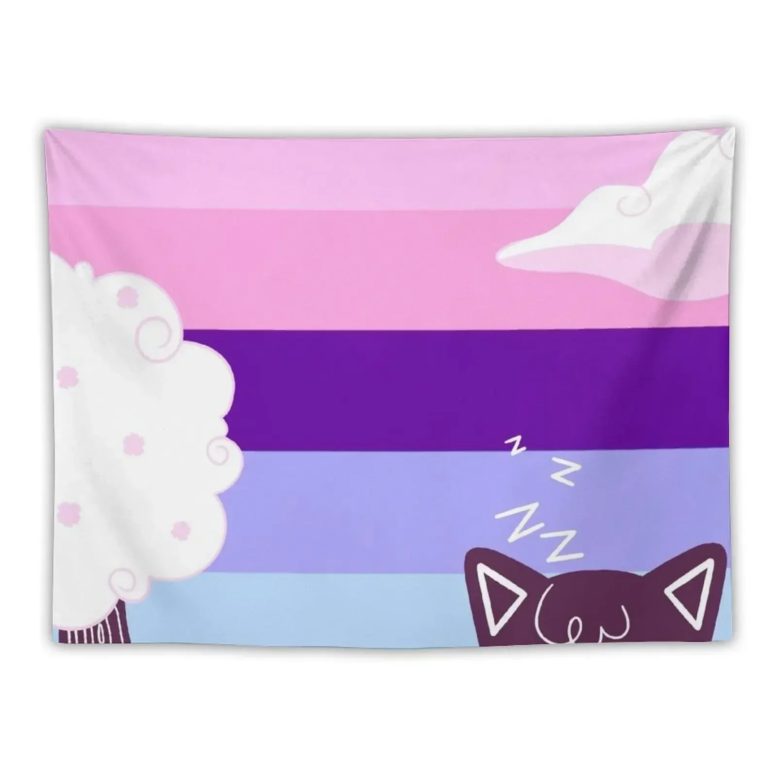 

Эстетические комнатные флаги Kawaii пастельный Omnisexual гобелен эстетика для комнаты Декоративный Настенный декор для ванной комнаты гобелен