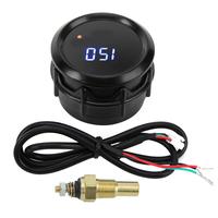 52mm Digital Oil Thermometer with Sensor - 40~150℃ Blue Display Temperature Gauge