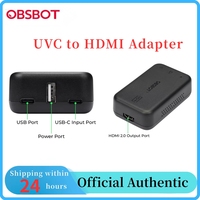 OBSBOT UVC to HDMI Adapter 2.0 Webcam Signal Transcode for Tiny 2/Lite/Tiny SE/4K/1080P, Meet 2/Meet SE/4K/1080P, UVC Webcams