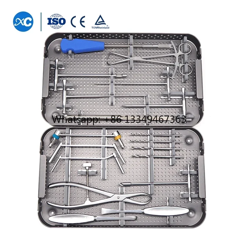

Hot sales Ortopedia Trauma Plate 4.5mm Large Fragment Instruments Placas LCP DCP 4.5 mm Set Ortopedia