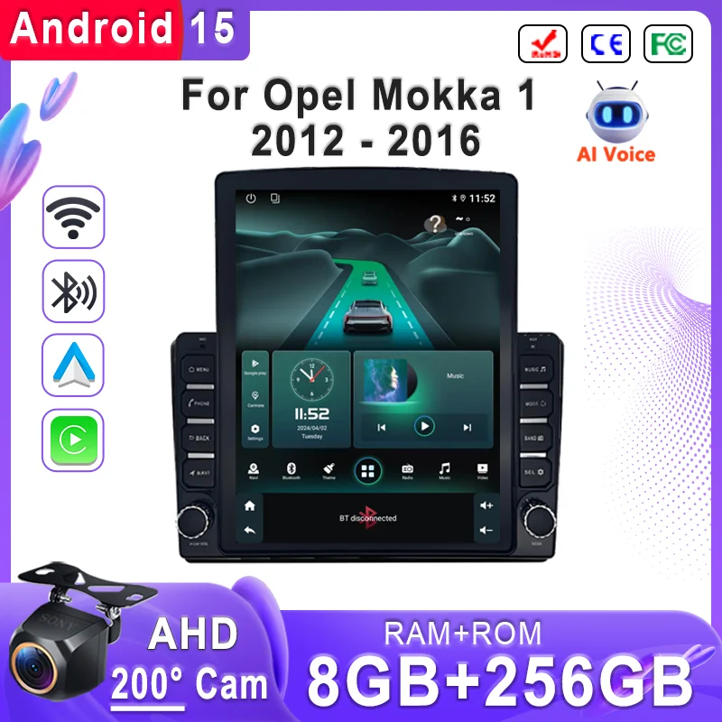 

Android 15 Car For Opel Mokka 1 2012 - 2016 Car Radio Multimedia Video Player Navigation stereo GPS Head Unit Touch Screen BT